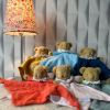 Doudou plat avec hochet Ours Celadon Trousselier Ambiance 4