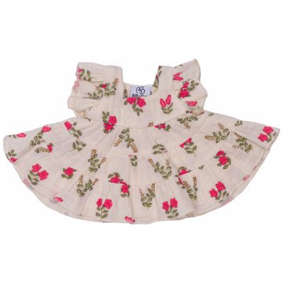 Robe pour poupée en gaze de coton liberty