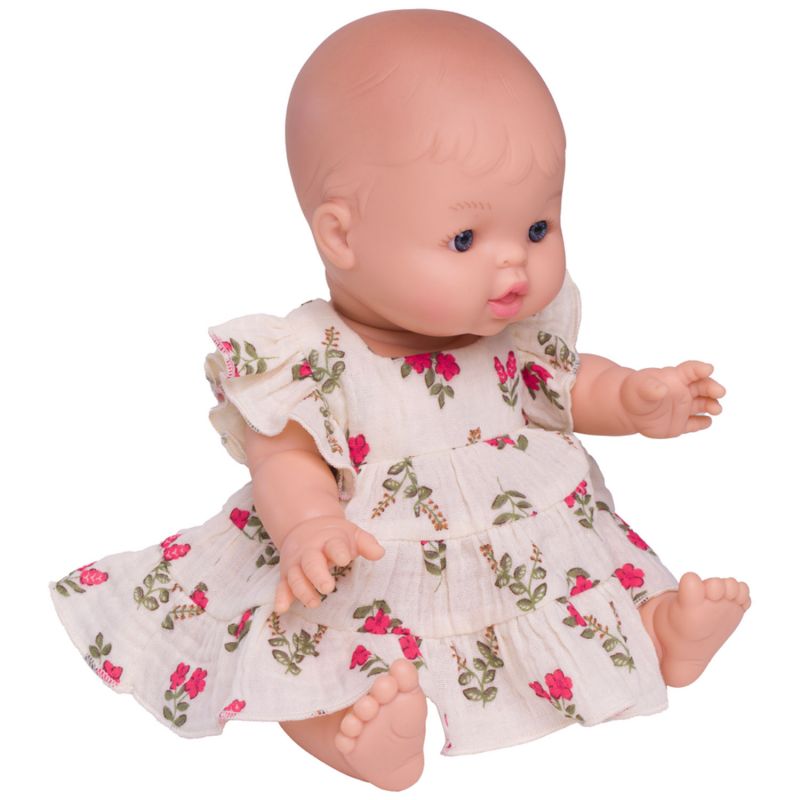 Robe pour poupée en gaze de coton liberty BB & Co Produit 1