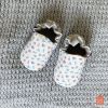 Chaussons en coton et cuir Les bateaux (6-12 mois)  par Maison Petit Jour