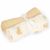 Variation Blanc, beige du produit Set de 2 langes en gaze de coton Safari Leo (70 x 70 cm) de la marque Little Dutch