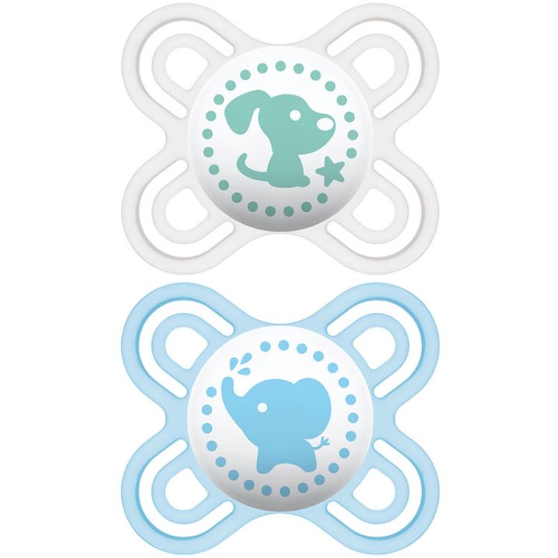Lot de 2 sucettes anatomiques Perfect Naissance garçon (0-2 mois) MAM