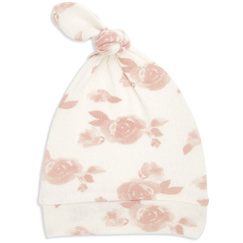 Bonnet de naissance en maille rosettes (0-3 mois) aden + anais