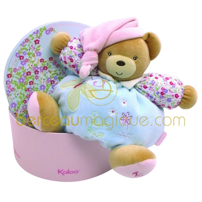 Patapouf médium ourson bonnet Liberty Kaloo