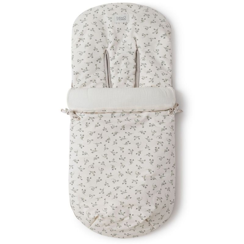 Chancelière pour poussette Compact Olive Bloom Canvas Babyshower Produit 1