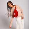 Sac banane Sasha L Velours Brique Hindbag Ambiance 3