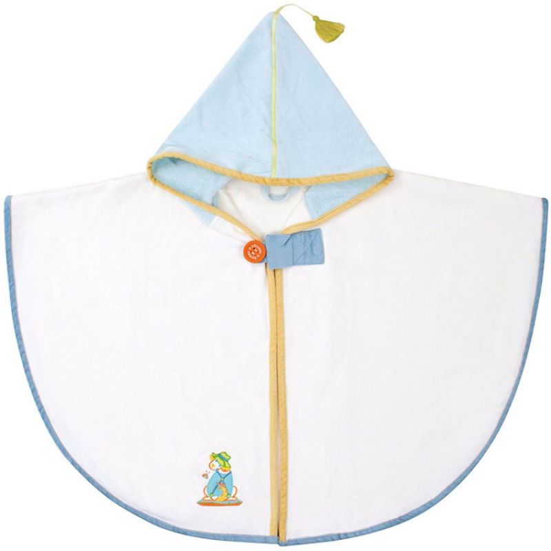 Poncho de bain Chien écru (0-5 ans) L'oiseau bateau