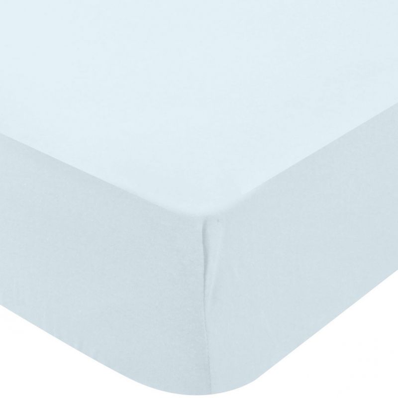 Drap housse bébé jersey bleu clair (60 x 120 cm) Domiva Produit 1 grande taille