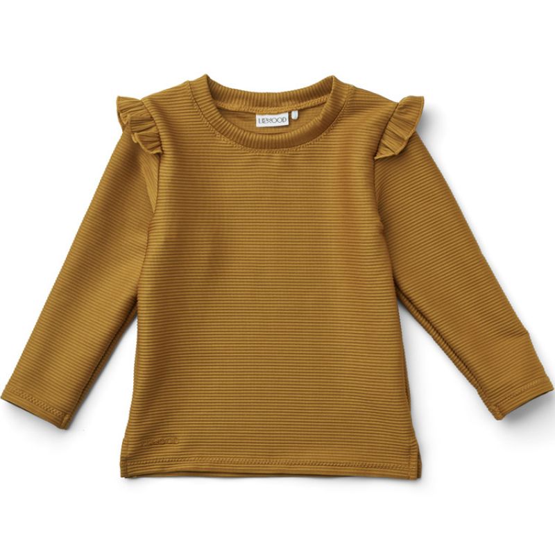 Tee-shirt anti-UV structure Tenley Golden caramel (12-18 mois) Liewood
