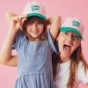 Casquette enfant trucker Drama Queen rose et vert (3-6 ans) Chamaye Ambiance 7