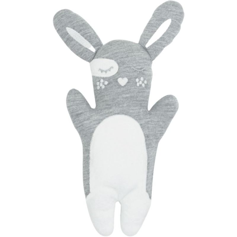 Doudou en coton bio Fifou le lapin gris Kadolis