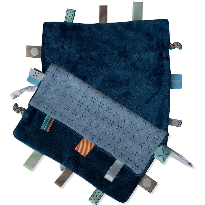 Doudou attache sucette Sweet Dreaming Indigo Blue (25 x 25 cm) Snoozebaby