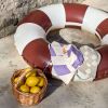 Bob anti-UV Rayures violet et sel marin (3-6 mois) Lässig Ambiance 4