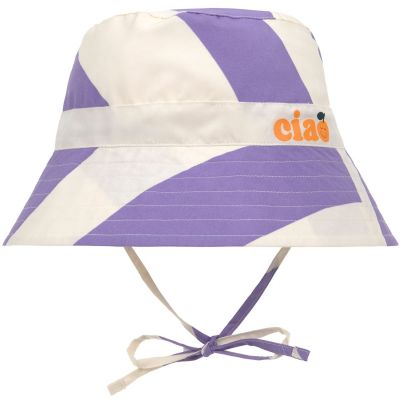 Bob anti-UV Rayures violet et sel marin (3-6 mois) Lässig 