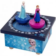Boîte à Musique magnétique Elsa et Anna La Reine des Neiges  par Trousselier