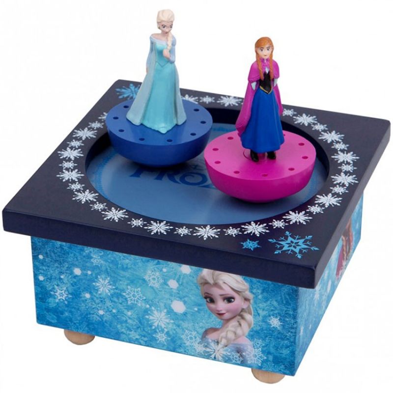 Boîte à Musique magnétique Elsa et Anna La Reine des Neiges Trousselier
