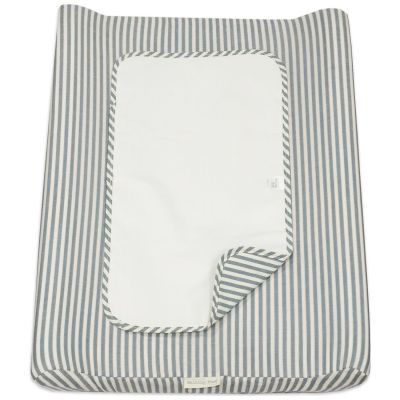 Matelas à langer avec housse Home Praliné Rayures Matcha Walking Mum