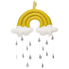 Mobile décoratif arc-en-ciel moutarde
