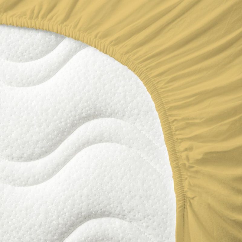 Drap housse pur coton bio Tournesol (60 x 120 cm) Kadolis Produit 3