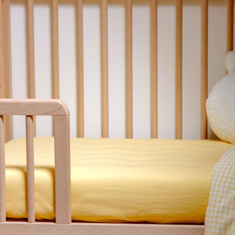 Drap housse pur coton bio Tournesol (60 x 120 cm) Kadolis Ambiance 5