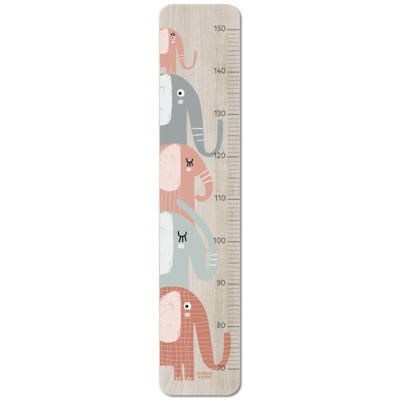 Toise en bois XXL Éléphant Charlie et Suzie Produit 1