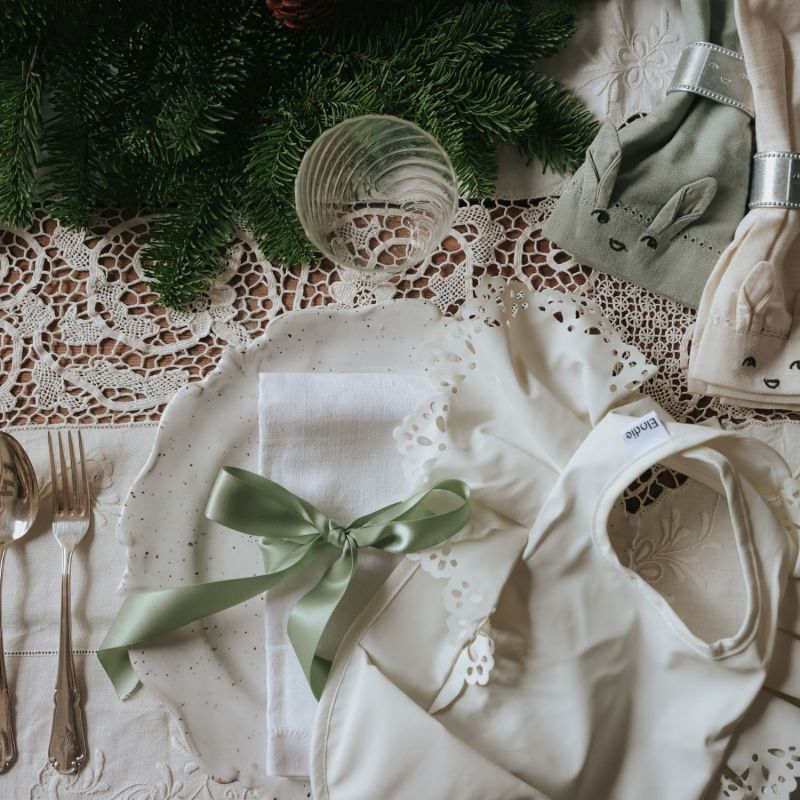 Bavoir Vanilla White Elodie Details Ambiance 6