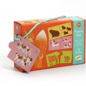 Puzzle duo-trio Bébés animaux (24 pièces)