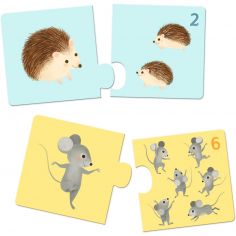 Puzzle duo-trio Bébés animaux (24 pièces)