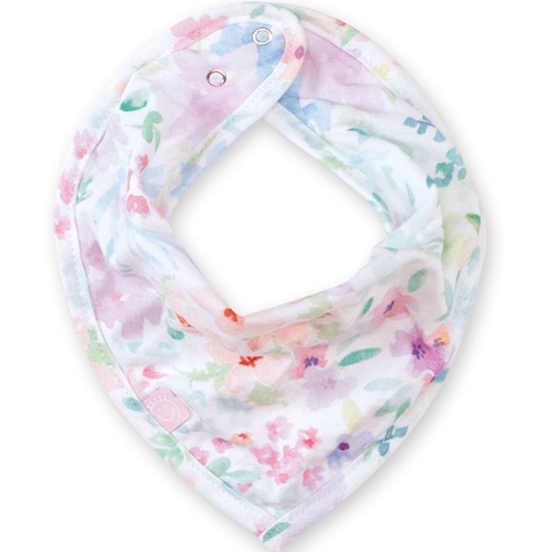 Bavoir bandana fleurs April Bemini