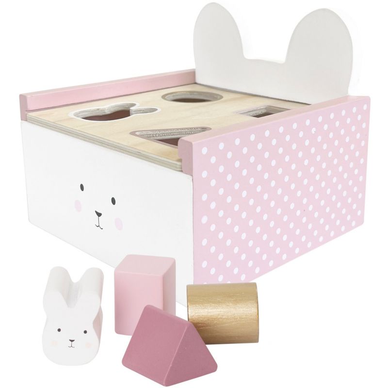 Boîte à formes en bois lapin Jabadabado