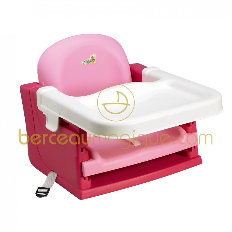 Réhausseur rose avec tablette Babymoov