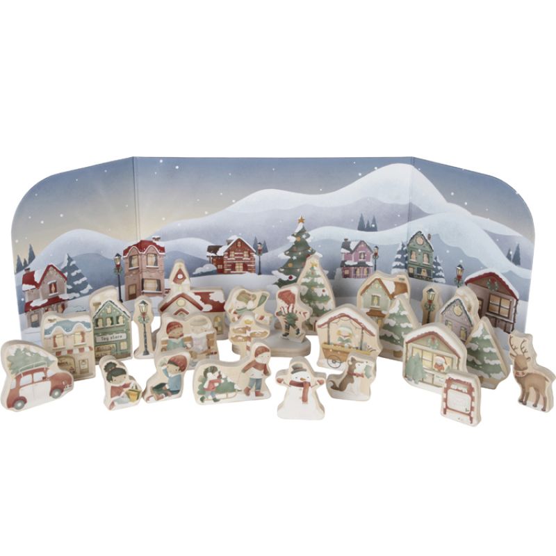 Calendrier de l'Avent figurines en bois Little Dutch