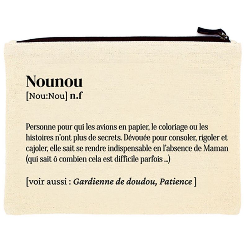 Pochette en coton bio Nounou Hindbag