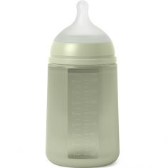 Biberon silicone débit moyen colour essence vert (240 ml)
