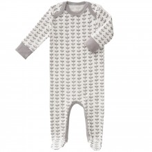 Pyjama léger Feuille gris (0-3 mois : 50 à 60 cm)  par Fresk