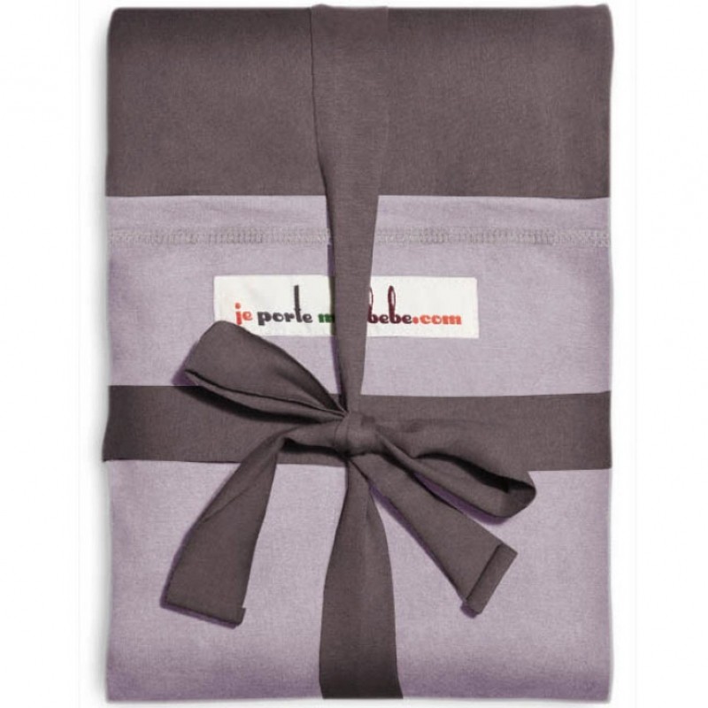 Echarpe de portage L'Originale marron glacé poche lavande Love Radius
