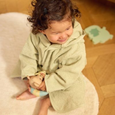 Peignoir en éponge Soft Matcha (1-2 ans)