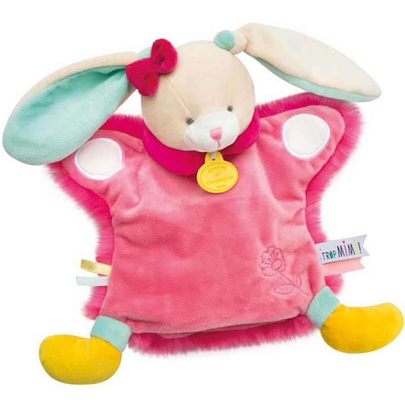 Marionnette Lapin Trop mimi Doudou et Compagnie