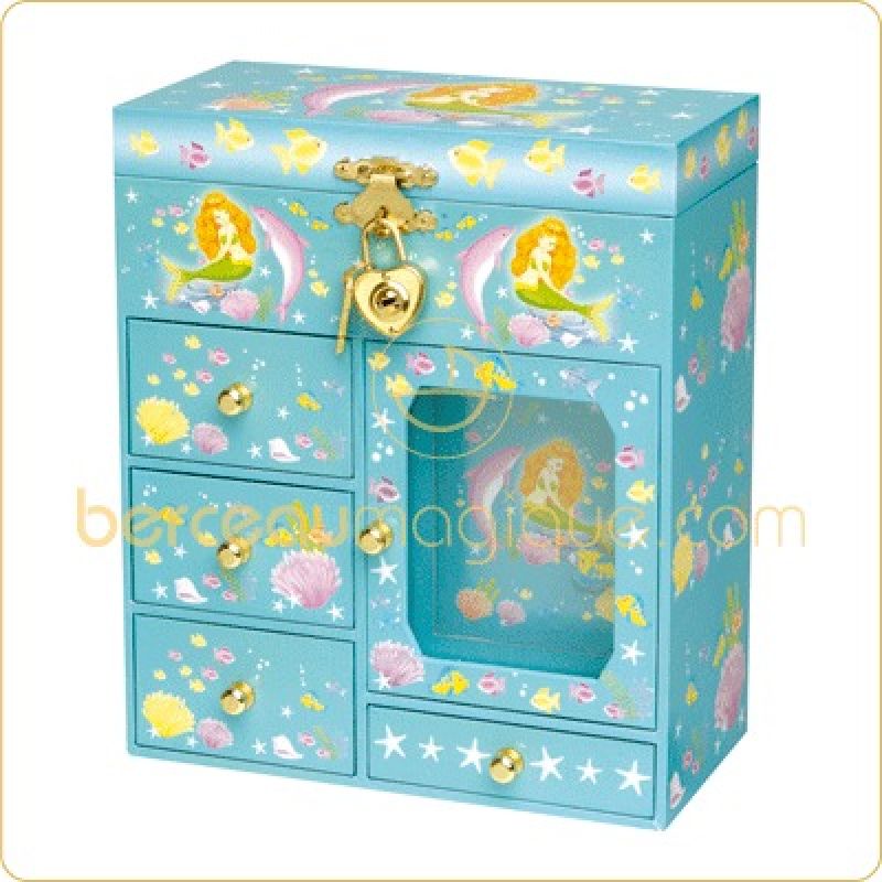 Armoire musicale ''Sirène'' avec cadenas Trousselier