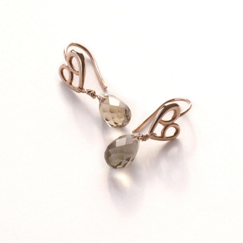 Boucles d’oreilles Goutte (argent plaqué or rose) BeA legami preziosi