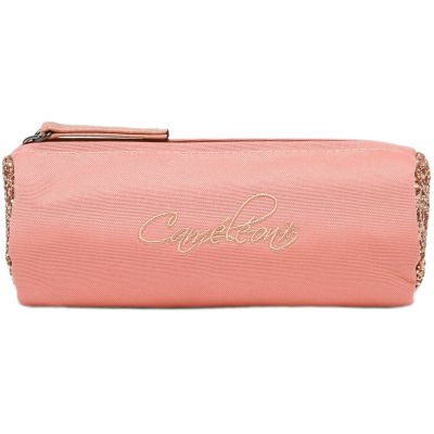 Trousse scolaire ronde Glossy Pink