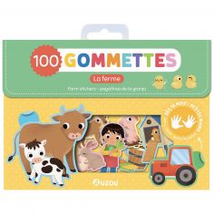 Ma pochette de 100 gommettes La ferme - Auzou Editions