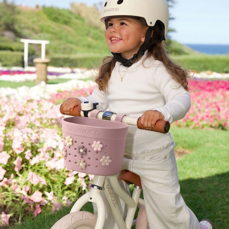 Panier de vélo à personnaliser Pin and Ride Dusty Rose Banwood Ambiance 8