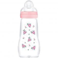 Biberon Verre 260 ml Blush - Tétine débit 2 - MAM