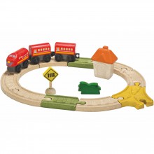 Circuit train ovale  par Plan Toys
