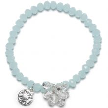 Bracelet Charm perles bleues charm bouquet de perles  par Proud MaMa