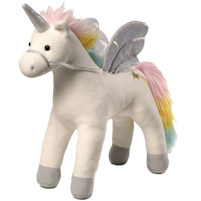 Peluche licorne ailée son et lumière (45 cm) GUND