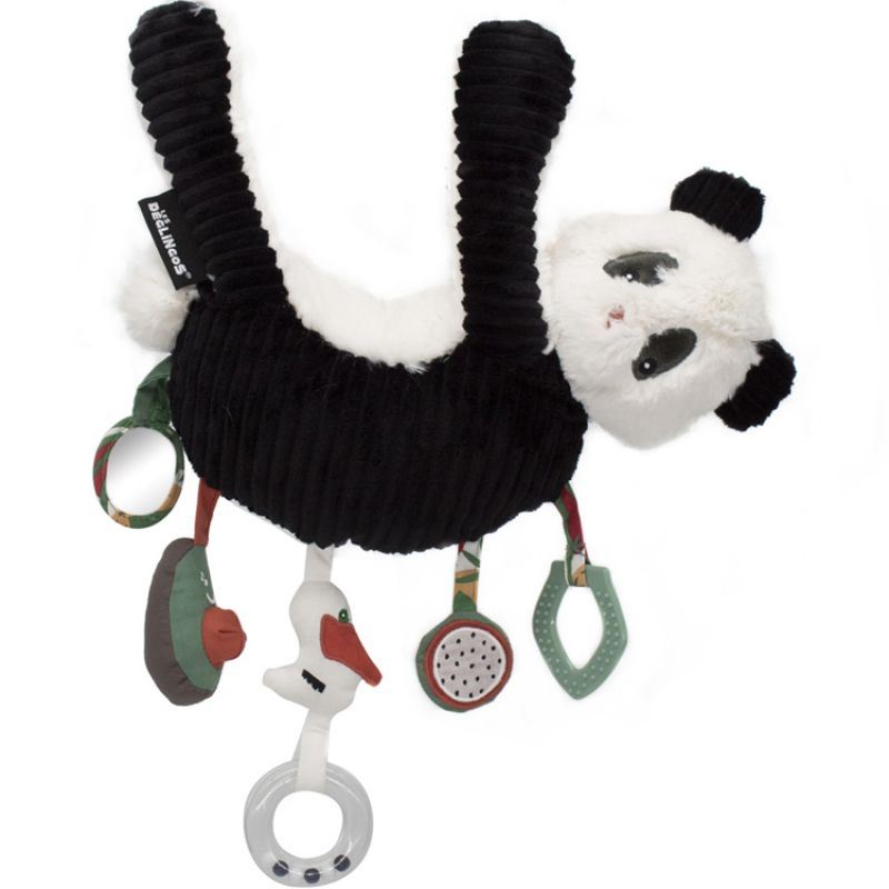 Peluche d'activités Rototos le panda Les Déglingos