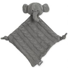 Doudou plat éléphant Cable gris (28 cm)  par Jollein