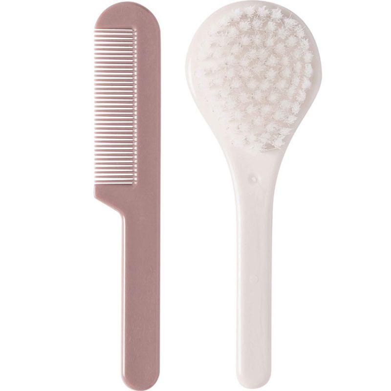 Set de coiffure peigne et brosse bébé rose blossom Luma Babycare